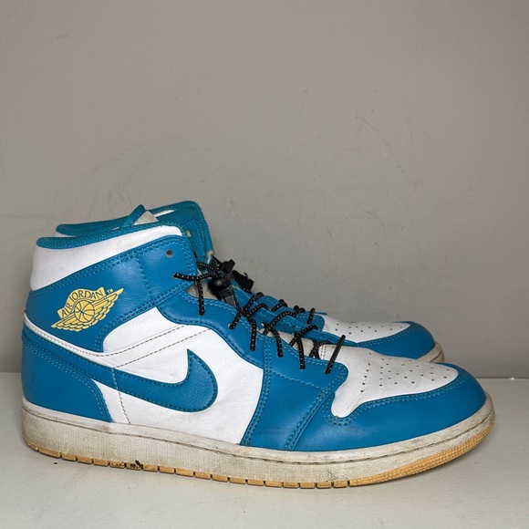 Air Jordan Mid GS Aqua tone Blue and White Sneakers